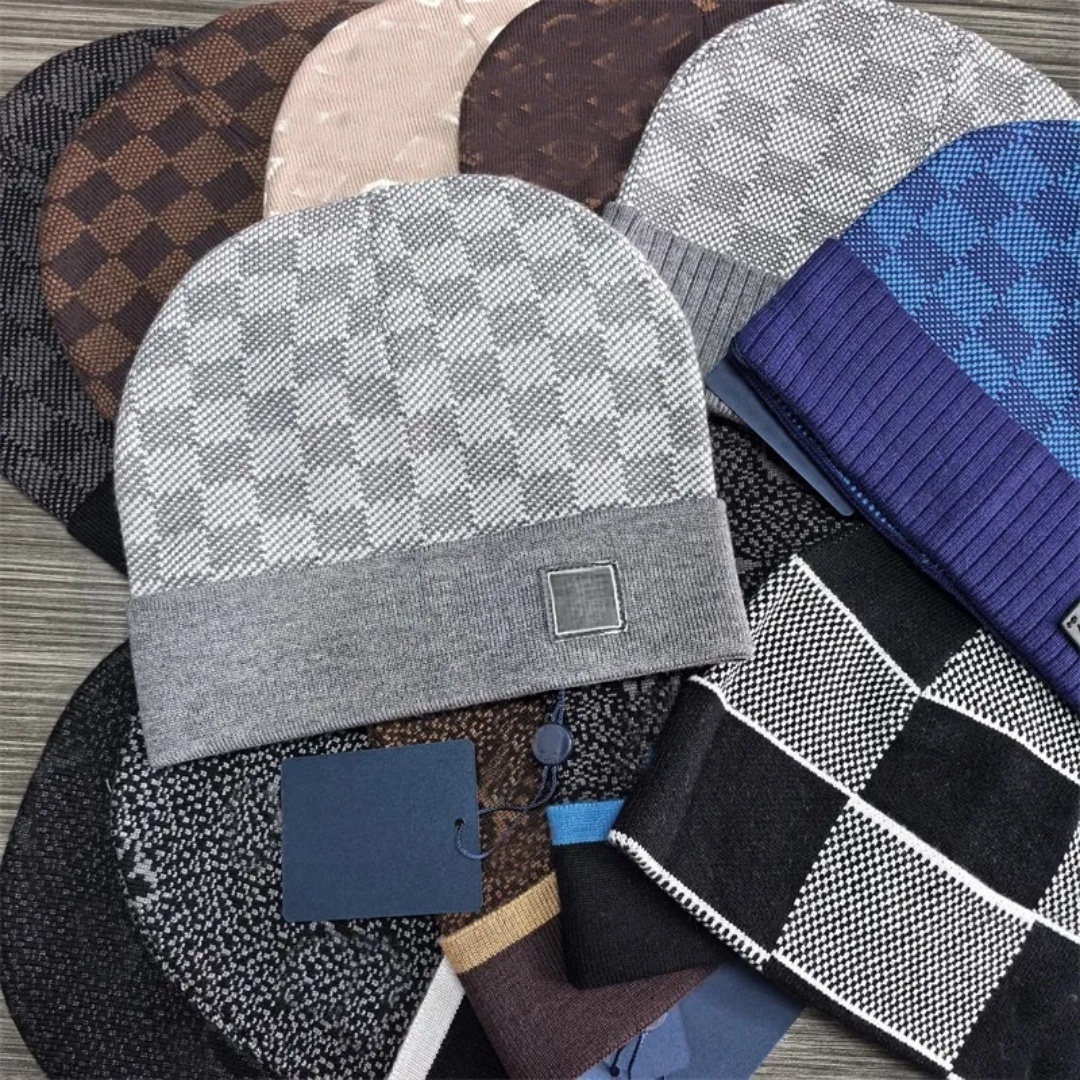 Winter Hats For Men Designer Beanie Luxury Bonnet For Woman Fall Winter casual Comfortable Elastic Fashion Designer Skull Cap Thick Soft Skiing gray