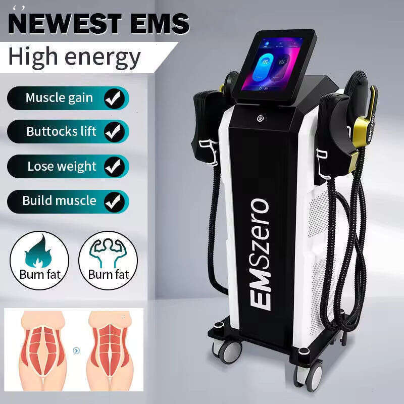 13 Tesla High Intensity Focused Electromagnetic Fat Burning Muscle Growth Sculpting Emszero RF Body Slimming Non-Exercise Weight Loss Hi-Emt Machi