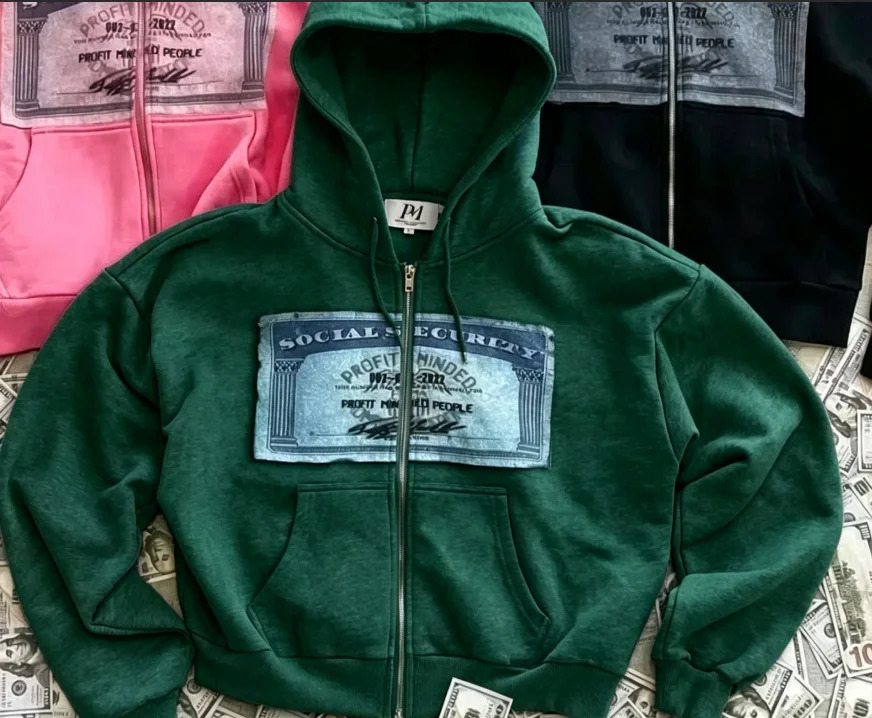 Y2K Retro Hoodie Mens and Womens Custom Print Streetwear Long Sleeve Pullover with Hood 261019