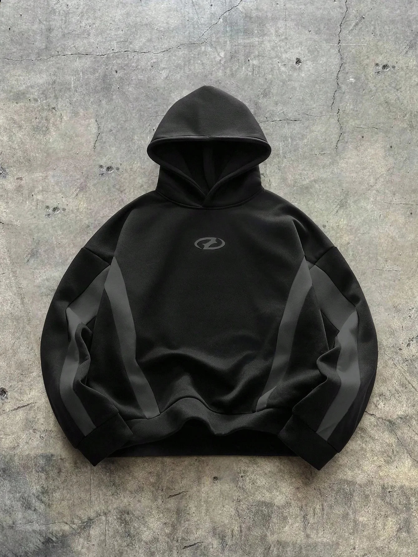 Hoodie Mens Oversized Color Block Y2K Streetwear Pullover Casual Long Sleeve Hip Hop Vintage Loose Sweatshirt Top Cool Trendy 261019