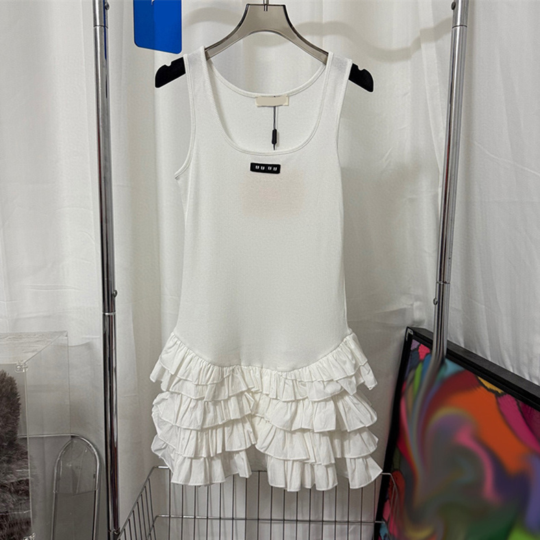Cute Women Cake Dress Sexy U Neck Sleeveless Mini Ball Gown Dress Summer Party Birthday Vacation Seaside Chic Dresses