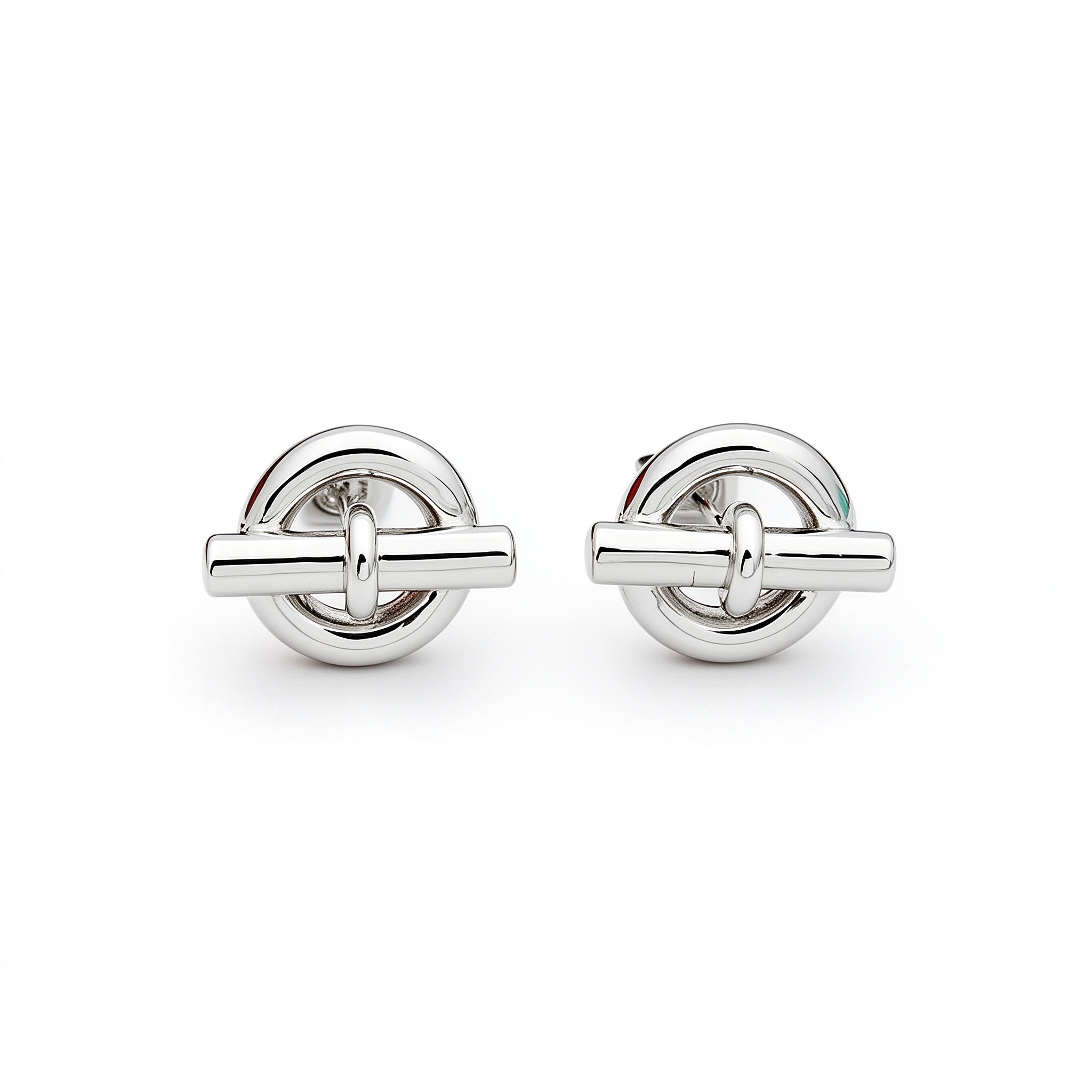 Boucles d'oreilles à boucle OT en acier inoxydable d'une maison de design haut de gamme - Accessoire de mode élégant et durable