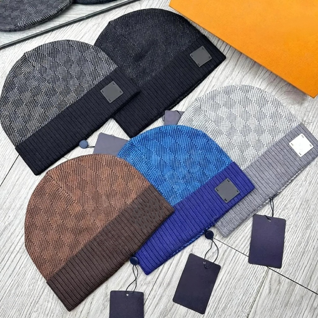 Designer Winter Knitted Beanie Winter Jacquard Skull Cap Thermal Warm Wool Hat Outdoor Skiing Travel Casual Streetwear Unisex For Men Women Autumn W
