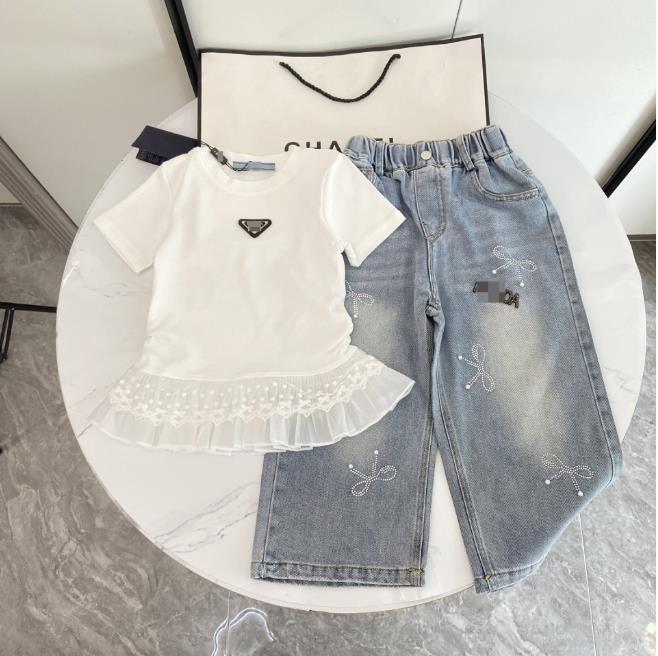 Boys Girls Designer Clothes 2Piece Sets Kids Designer Clothes Luxury Kids Clothing All The Year Top Quality Suit Brand Logo Children Shirts Clothes