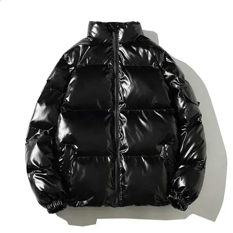 Winter Parka Men Thick Hooded 2025 Thicken Warm Harajuku Coat Male Casual Solid Color Fashion Jackets Women Windproof Outwear T260916 b1