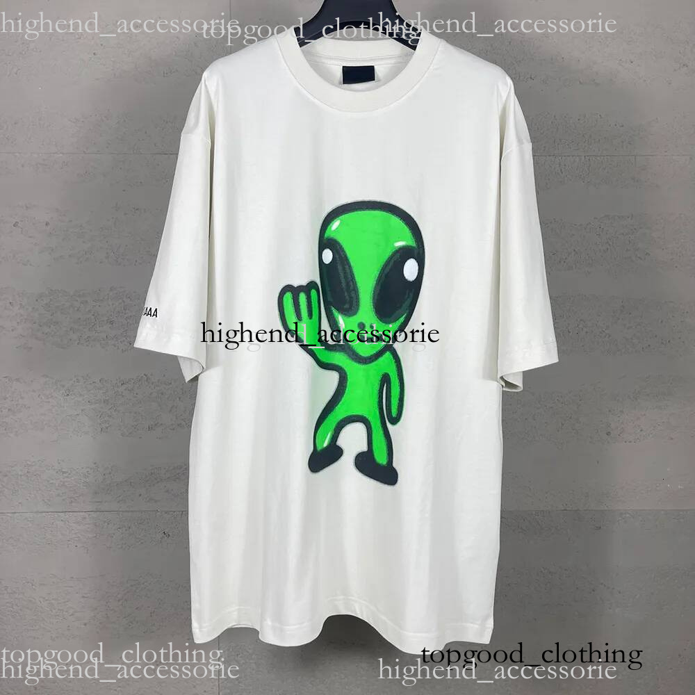 New blinciaga T Shirts Shirt Designer Ba len ci aga T Shirts Breathable cotton plus size top tees Fashionable casual luxurious Men's Clothing B
