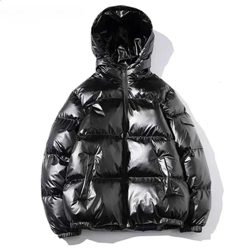 Winter Parka Men Thick Hooded 2025 Thicken Warm Harajuku Coat Male Casual Solid Color Fashion Jackets Women Windproof Outwear T260916 5b