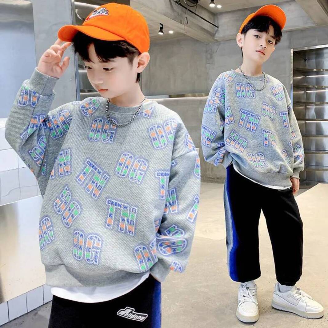 Girls Hoodie Hoodies Sweatshirts Children S Spring Autumn Fashion Print Pullover Top Sweatshirt Cotton pullover Kids Loose Casual Korean Teen Boys C