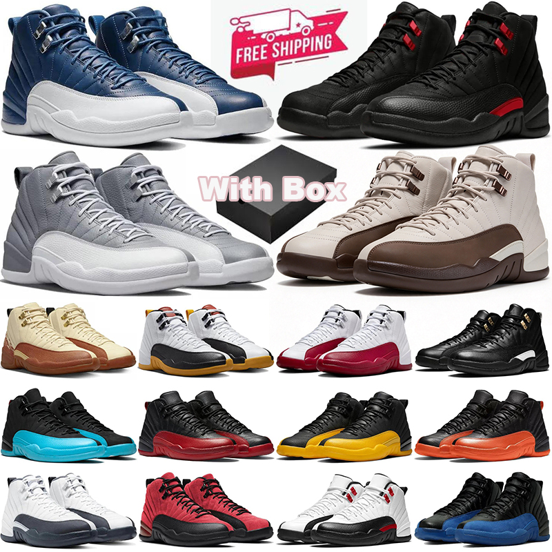 with box Free Shipping 12 12s Casual Shoes Mens Trainers Playoffs University Gold Blue Twist Gamma Blue Men Designer Outdoor Sports Sneakers discoun