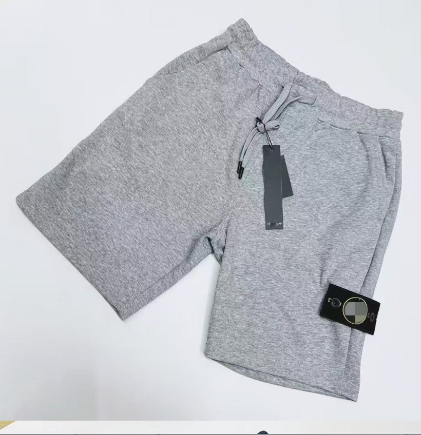 Shidao shorts Men's designer casual fashion pocket badge Solid color stone shorts Wash straight pull casual goods soft men and women