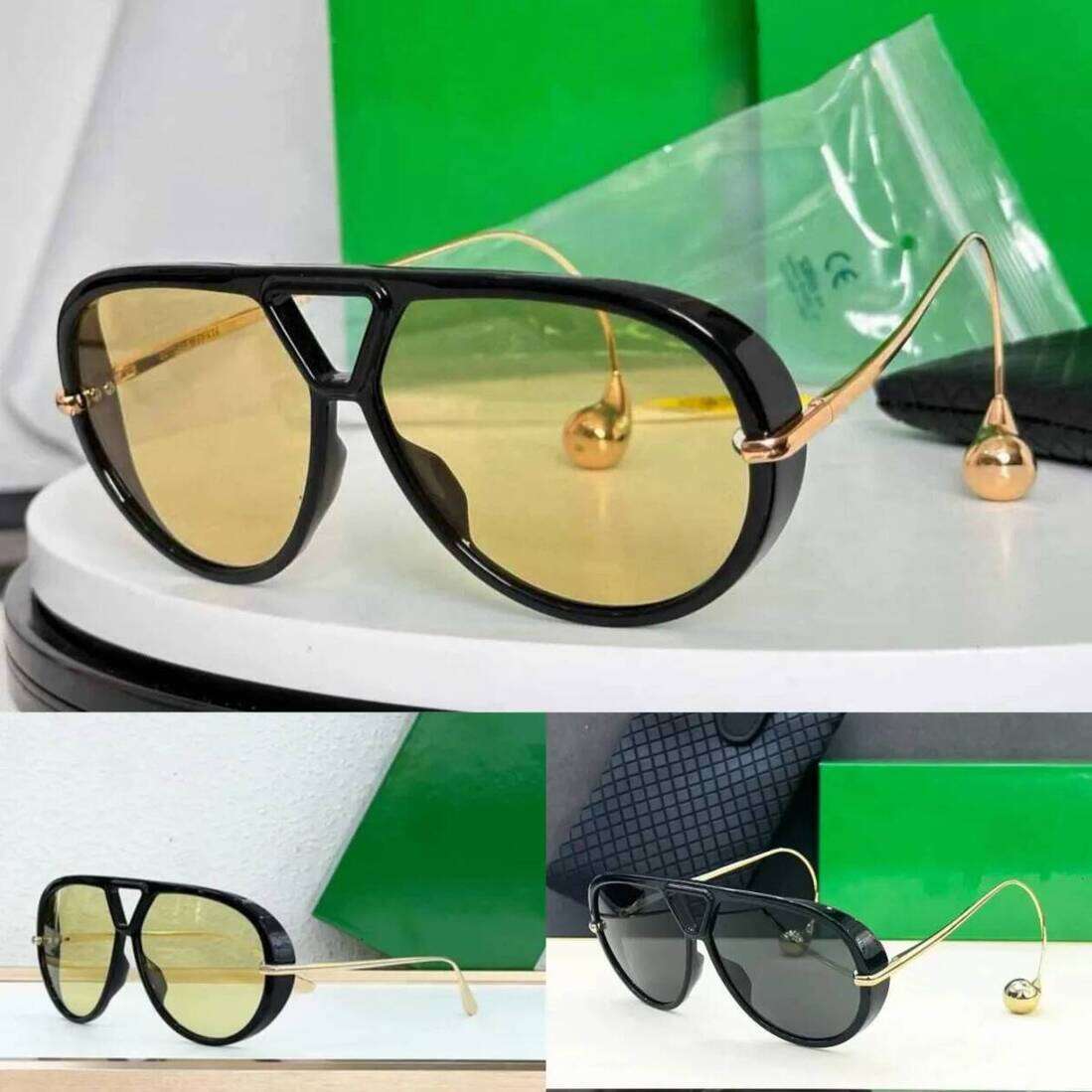 Kids Sunglasses Pilot Designer Women Pendant Mens Fashion Oversized Frame Black Yellow Brown Womens Sunglasses baby Holiday Simple Lune