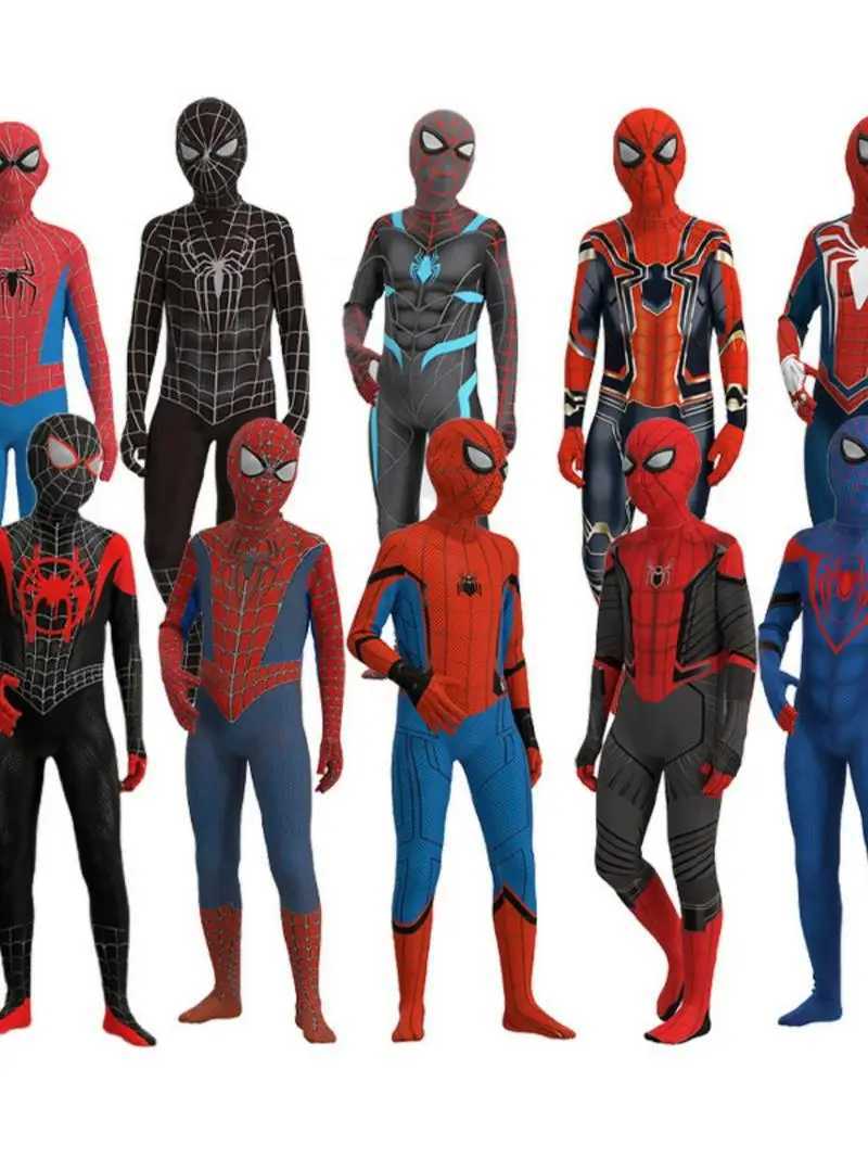 Miles Morales Full Zentai Cosplay Suit Spider Theme Outfit Halloween Party Come Collectible Holiday Gift For Cos Fans Gift T261019