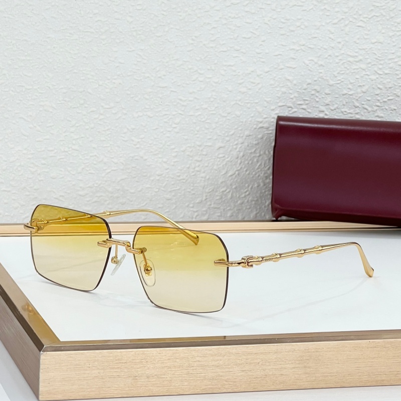 Luxury Brand G G7231 Rimless Rectangle Sunglasses Top Quality Sun Glasses Unisex Gradient Lens UV400 Protection Designer Eyewear With Original Box S