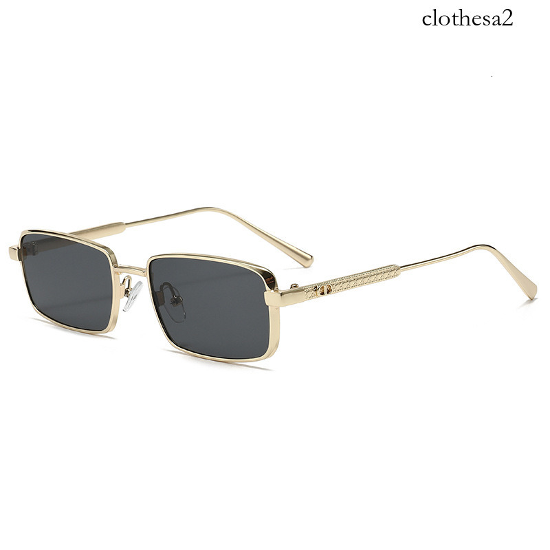 Cross-border new fashion retro casual versatile sunglasses, trendy street style, unique full-frame small square sunglasses