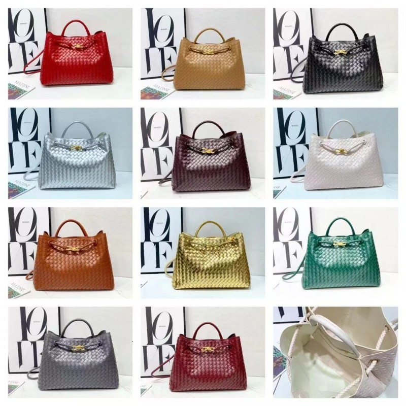 2026 New Model Designer Knitted Woven Tote Treatment Bag 40cm Large Brown Suede Tote Bag 45cm Four-season Men and women styles Hardware and Linings
