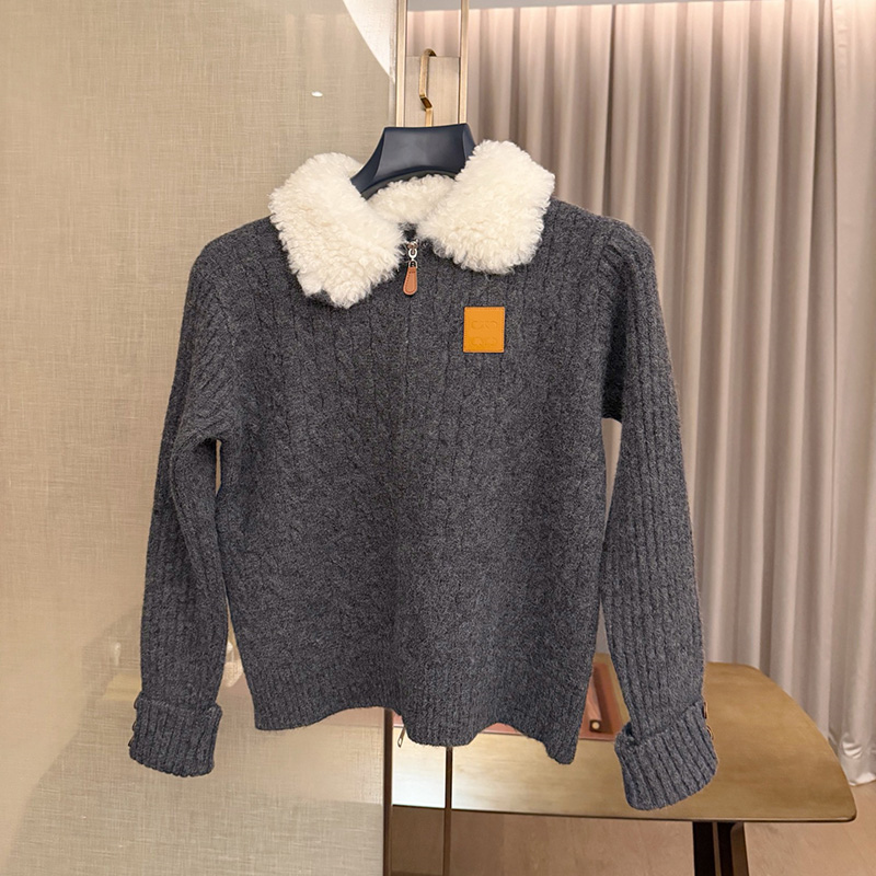 Chic Woman Girly Knit Cardigan Long Sleeve Zip Up Warm Shirt Autumn Winter School Office Date Vacation Party Daily Casual Wear