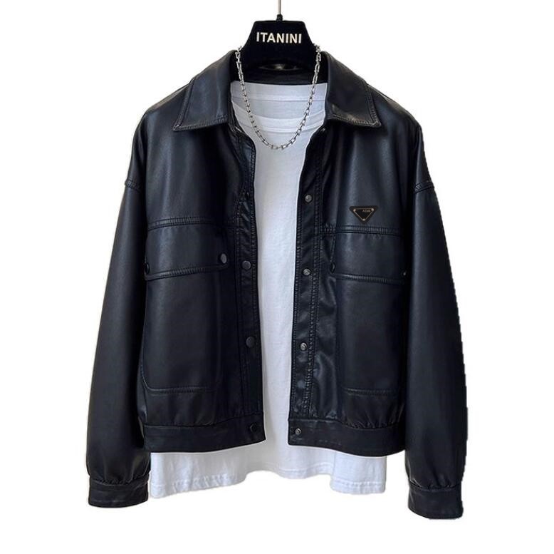 3XL designer jacket women black Brown leather jackets long sleeve coats spring womens coat