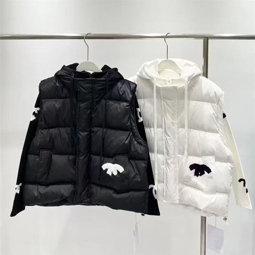 2026 New Winter-Spring Trendy Cap-Marked Cotton Jacket with Ribbed Underwear Set of Two Pieces