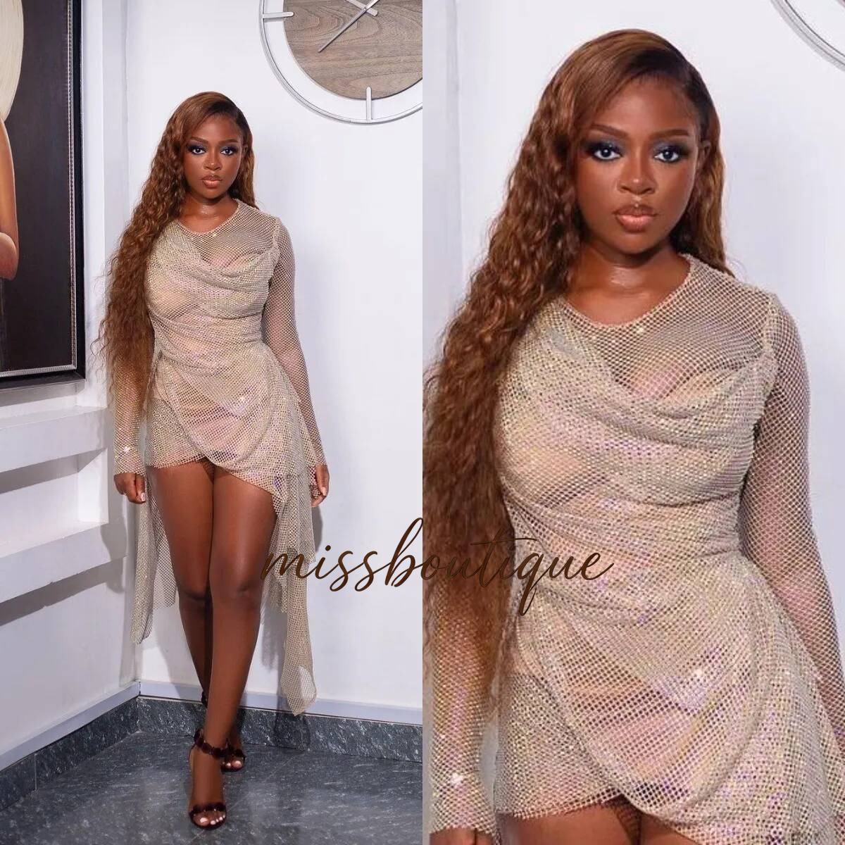 Customized Short Homecoming Dresses Long Sleeve Pleats Ruching Graduation Party Dress Sequins Women Formal Prom Gowns Q017