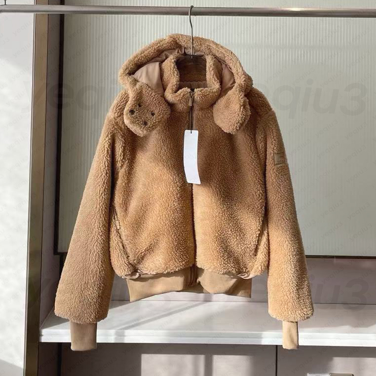 Women Fleece Jacket Stand Collar Thick Warm Oversize Cropped Casual Outerwear LA Casual Studio to Street