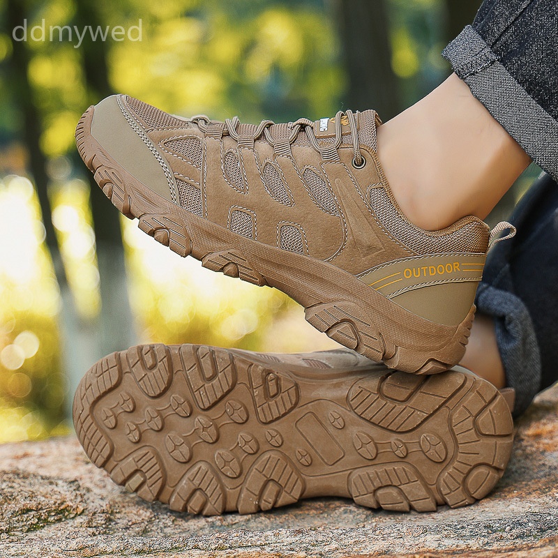 Men's Outdoor Hiking Shoes Non-Slip Durable Trail Running Breathable Lightweight Sneakers
