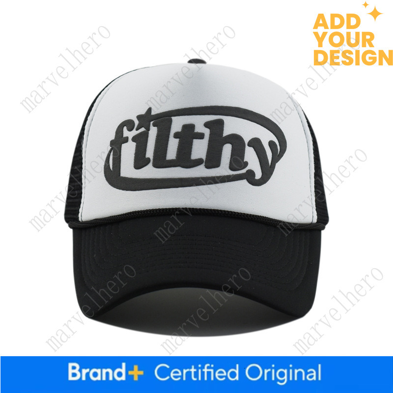 Cross Border Best Selling Embroidered Letter Foam Baseball Unisex Street Style Versatile Duckbill Cap Trendy Trucker Hat