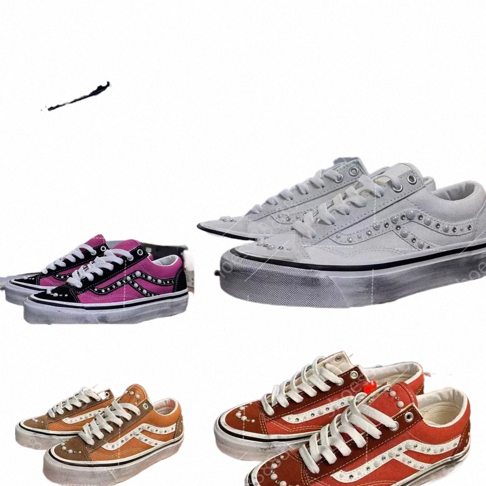 designer pearlized shoe pearl shoes knu old skools Souvenir sneakers Sport chaussures trainers for mens womens trainers d h gate luxury new n9jc#