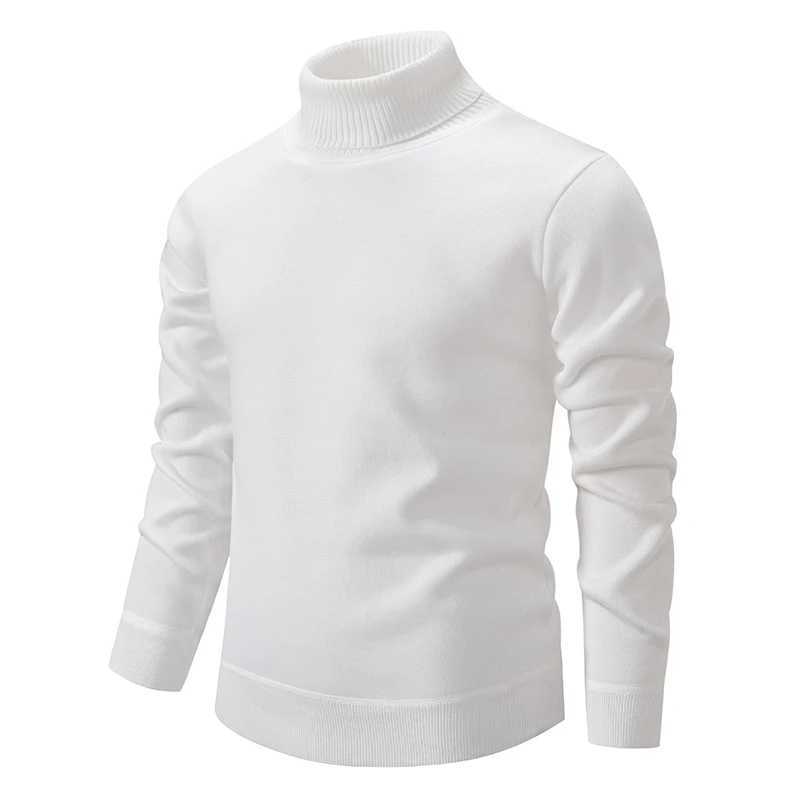 Sweater New Winter Thick Turtleneck Mens Casual Pullover Sweaters Solid Color Quty Warm Slim Turtleneck Sweaters Pullover Men M261016