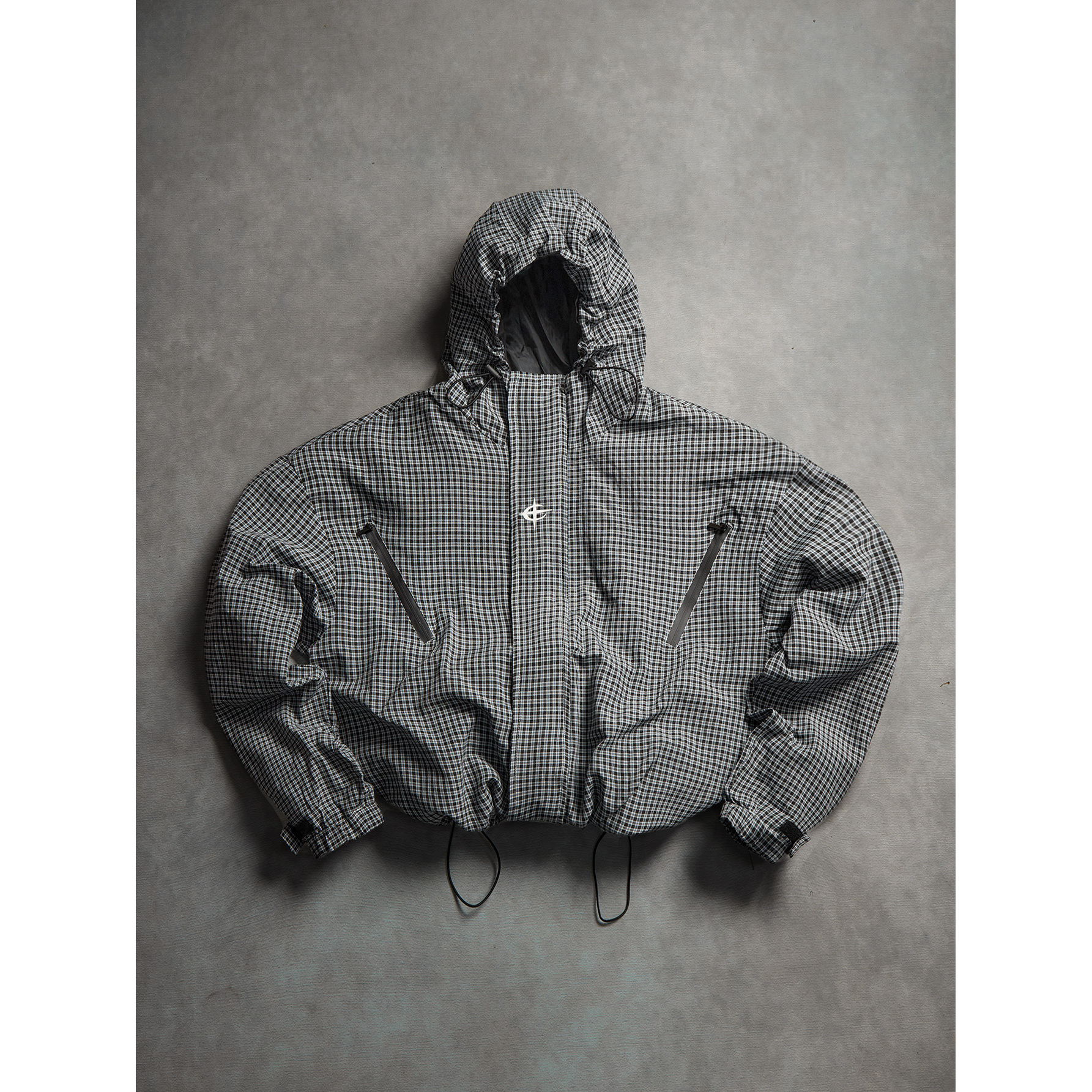 2026 Exclusive European Size Spring And Autumn Jacket, New Men's Design Plaid Hooded Jacket Hooded Zipper Jacket Windproof And Warm Jacket