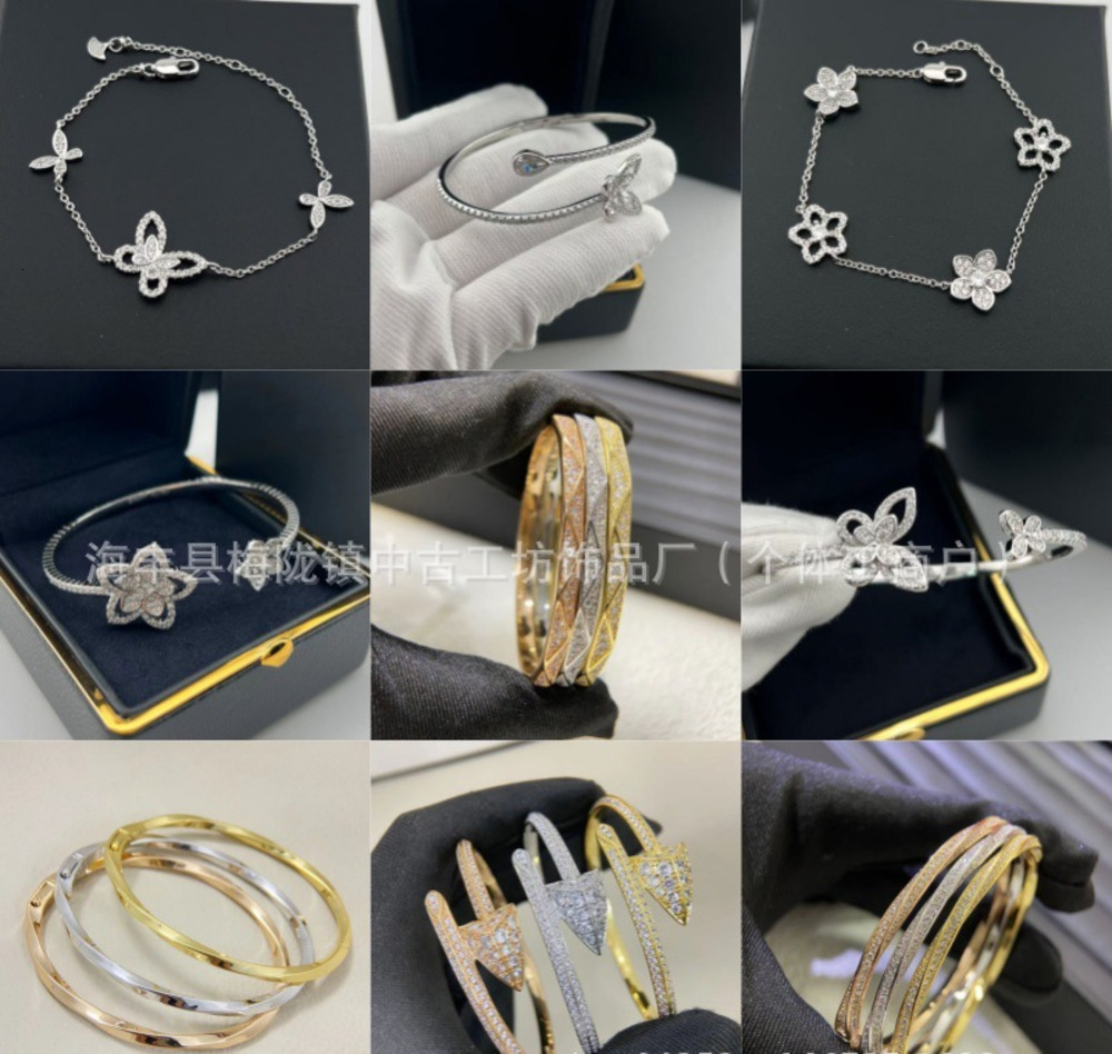 Graffs Jewelry Designer Grsffiti Jewelry Luxury Bracelet Luxe Bangle V Gold Gracela Phantom Butterfly Bracelet For Women Flower Full-Diamond Arrow M
