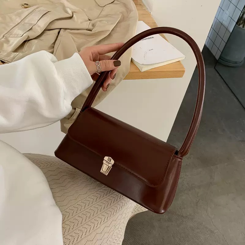 Luxury Brand Crossbody Bags for Women Fashion Design Underarm Woman Shoulder Bag Female Handbag and Purses Solid Color