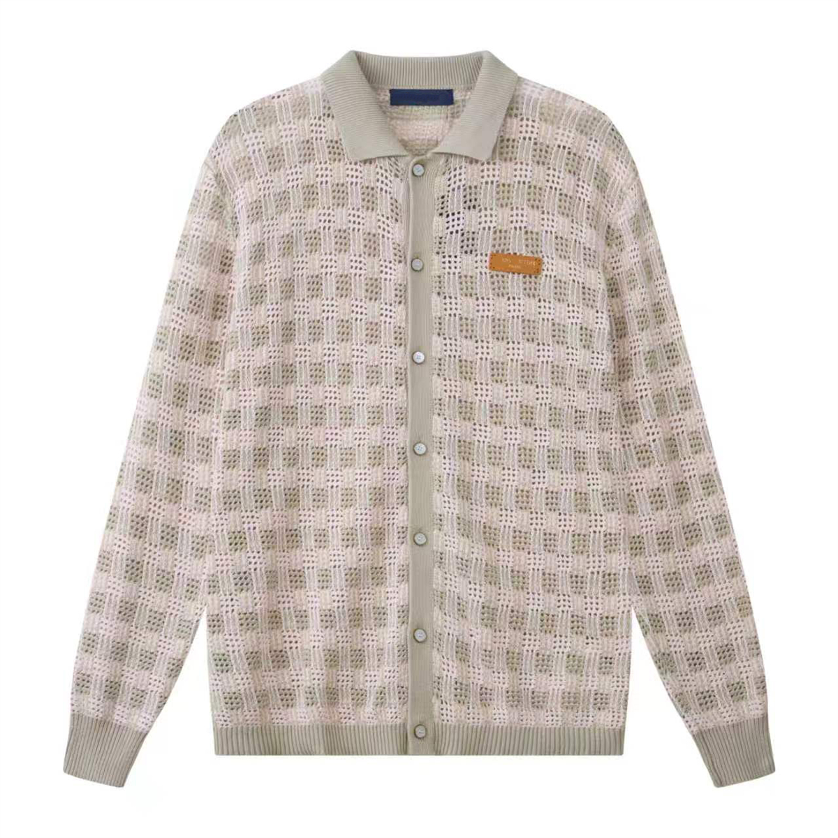 Men's Plus Size Sweaters Jacquard cardigan sweater Unisex women's sweater Fashion high street letter printing 61017M2