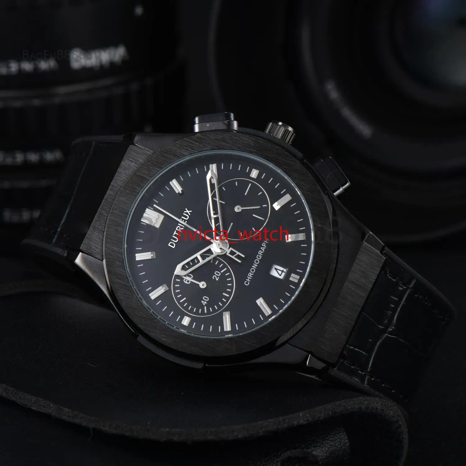 Hot Sale Pretty Luxury Watches for Men Sport Quartz Wristwatch Popular Rubber Strap Automatic Date Daily Waterproof Business Male Clocks for Gift Wh