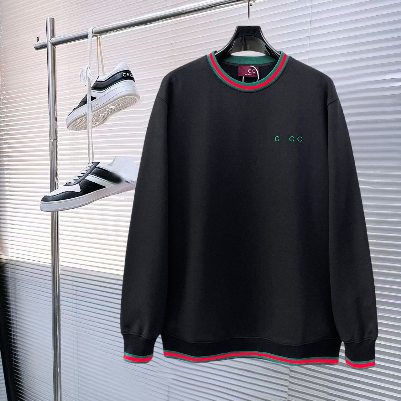 Men's designer sweatshirt brand casual pullover shirt new black and white sweatshirt Women's long sleeved sweater jacket High quality swea
