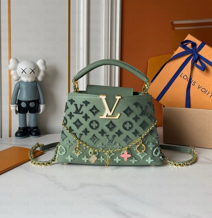 Limited Edition tote bag Capucines BB handbag Colorful Three-dimensional embroidery Embroidery shoulder chain bag vintage monogram crossbody package