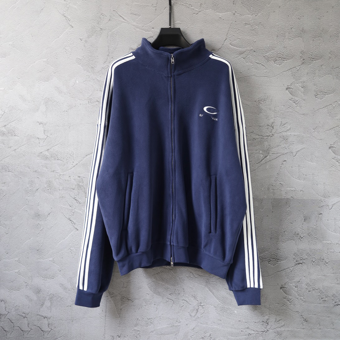Poison brand, Paris high-end version, new designer luxury B-brand letter 6B embroidered fleece zip-up jacket/sweatshirt