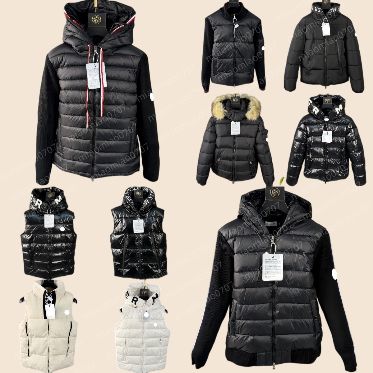 pufferjack Winterjas jas heren winterjas designer parka grijs zwart heren voor dames glanzende zwarte kapmantel uitloper meerdere kleuren Aziatische