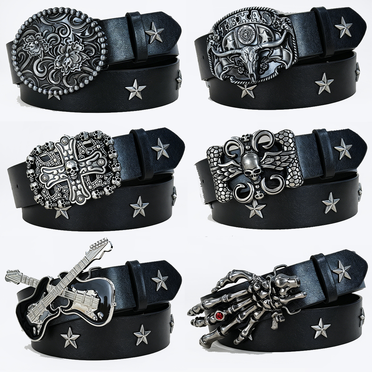 New Retro Men's Bohemian Style Fashion Personalized Belt Men Women Punk Gothic Rock Y2K Belts For pants and jeans 26Y1019