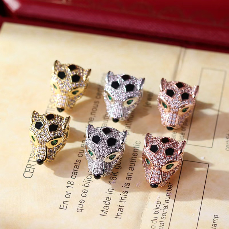 Classic Love Leopard Earrings High Quality Crystal Luxury Jewelry Party Gift for Women Designer Earrings