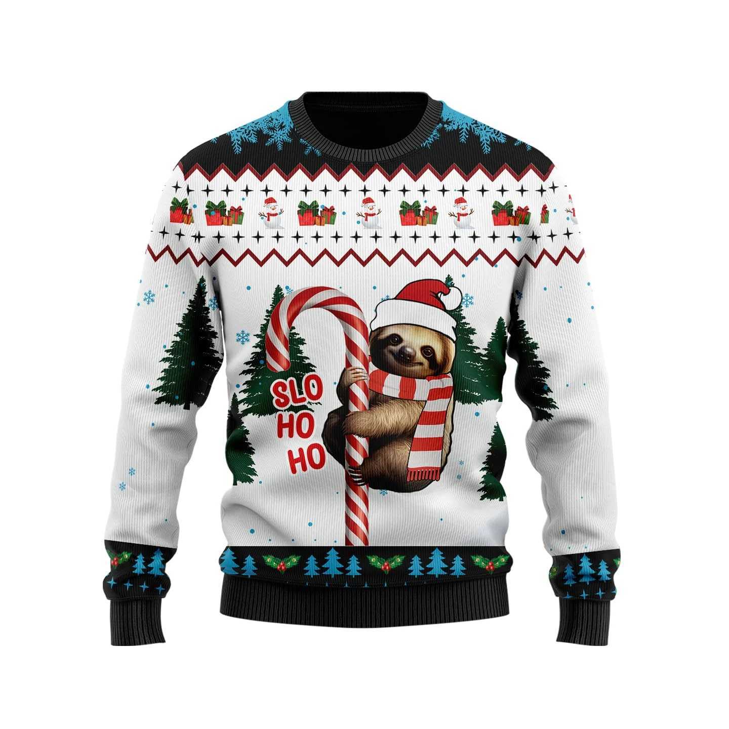 Sloth Ugly Christmas Sweater For Women Men Clothing Funny Sloth Men Women Sweater Sweatshirt Holiday Jumper Sweaters T261019