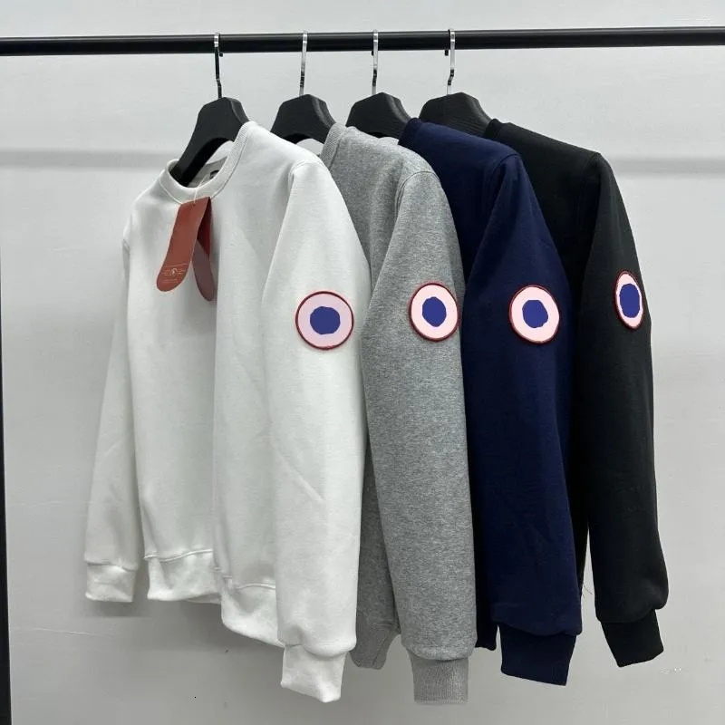 Men's Hoodies Round Patch Logo Hoodie Designer Fashion Crew Neck Cotton Sweatshirt High Street Long Sleeve Casual Couple Pullover e5
