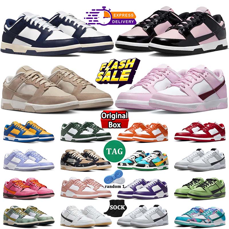 2026 Designer Casual Shoes Men Women Sneaker Panda White Black UNC Blue Dust Grey Fog Photon Candy Vintage Green Sail Trail Trainers Sports Eur 36-4