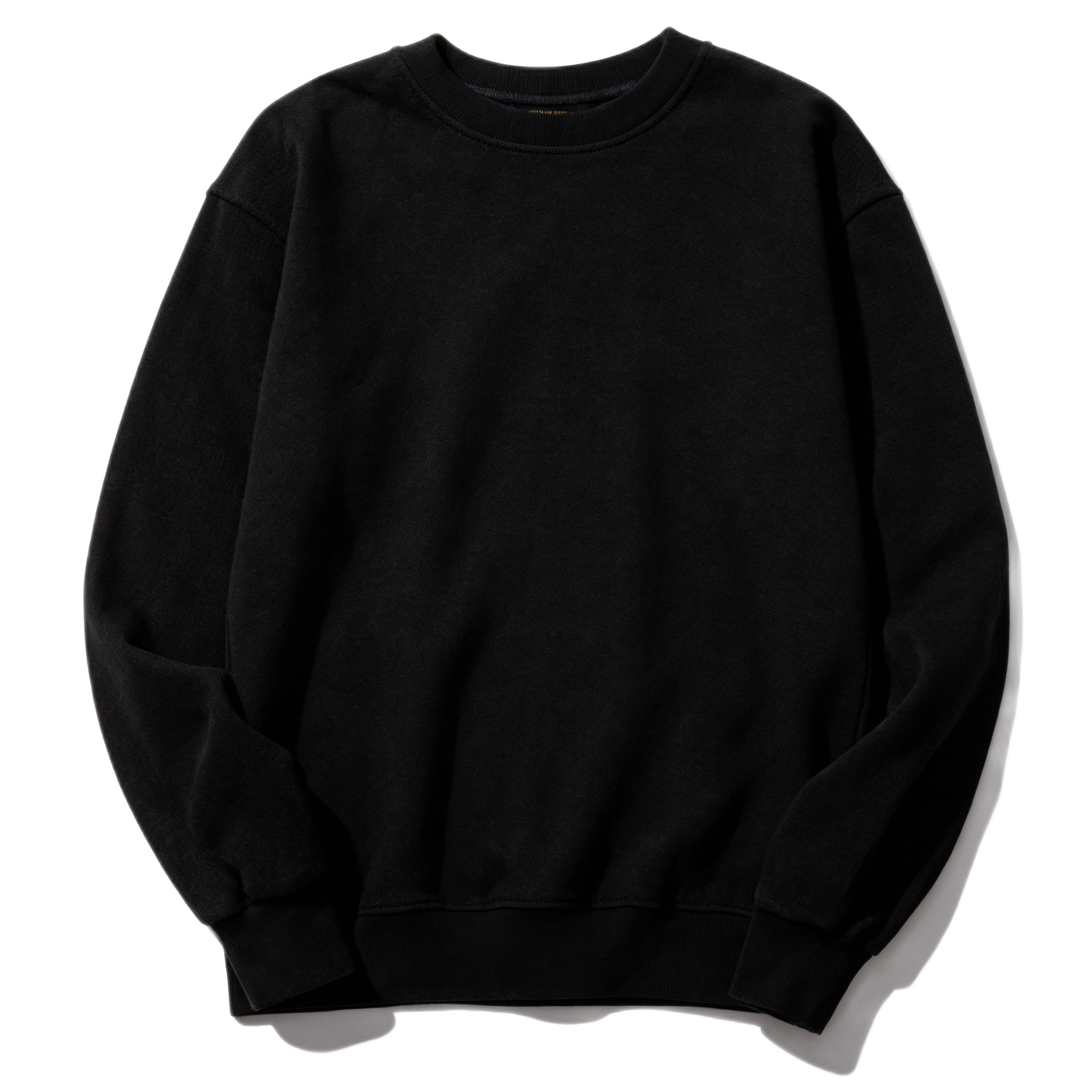 Designer Hoodies Sweatshirts Men Black Crewneck Pullover Embroidered Chest Text Drop Shoulder Soft Fabric Oversized Fit Classic Style Daily