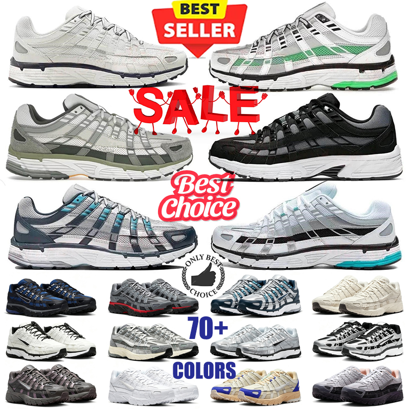 Millennium Retro Style Running Shoes Mens Womens p6000 Premium White Black Pink Cool Gray Navy Blue Metallic Silver Racing Blue Sneakers 36-45.