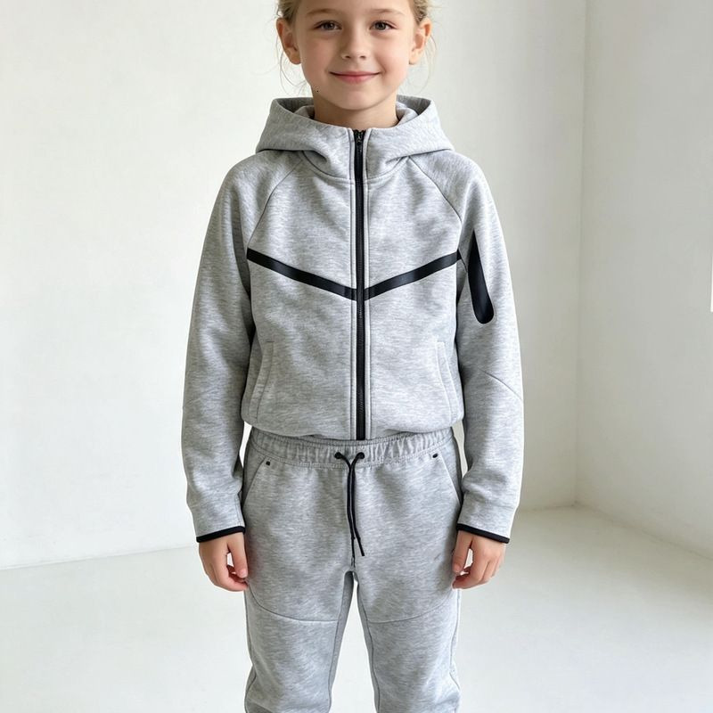 Kids Designer Clothes Boys Designer Nocta Tech Fleece Sweatpants Set Relaxed Fit Streetwear Outfit Two Piece Casual Sportswear For Weekend Travel An