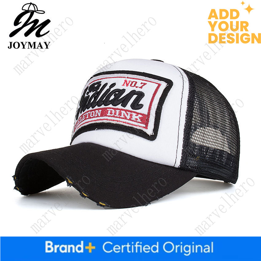 New Spring Summer Collection Washed Cotton Baseball Cap With Embroidered Lettering Mesh Cap And Sun Hat Model B