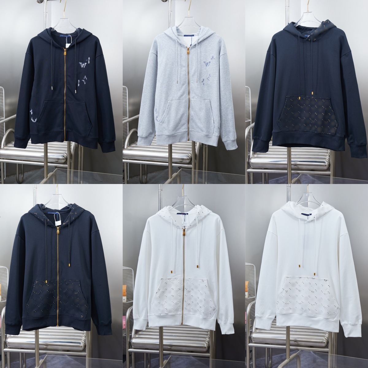 Cross-border high-end version, 2026 designer new collection: logo embroidered, Luxury goods three-dimensional embossed, casual, loose-fitting, hoode