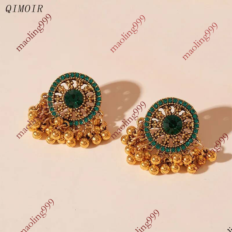 Vintage Cluster perles en métal balancent boucles d'oreilles pour les femmes bijoux de mode à la mode nouveau Style en gros accessoires de vacanc