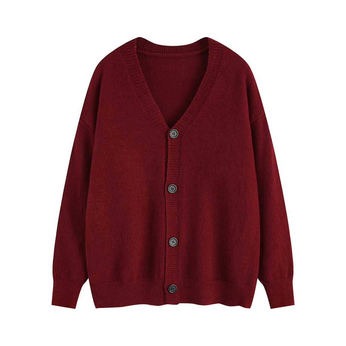 Color Men's Cardigan Single Candy Breasted Casual Knitted Coat V-Neck Long Slve Stretch Sweatercoat Stylish dents Clothes M261016