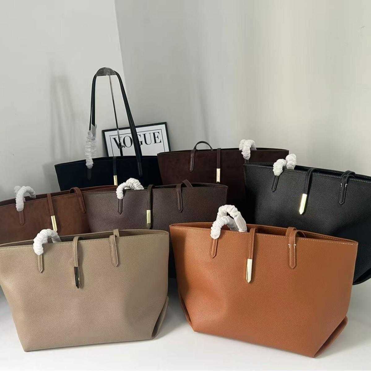 tote large capacity matte leather texture fashionable simple suitable for commuting shoulder and underarm bag